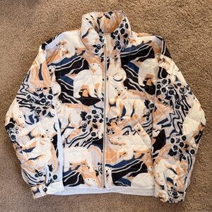 Free People Movement Women's Pippa Jacket, Polar Bear Print, Size Large